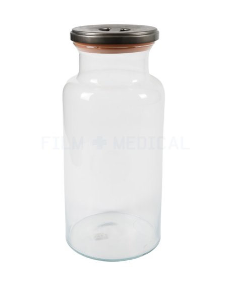 Large Jar With rubber Lid